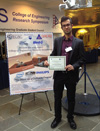 Mohammadreza Amini Kashani poses with his certificate from CERS